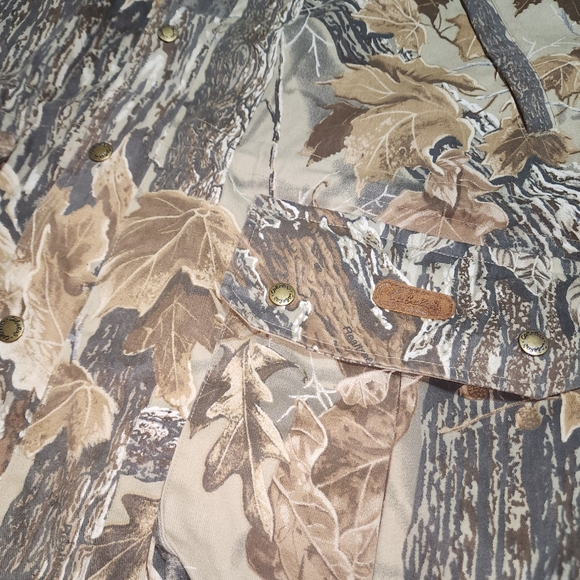 CABELAS EUC MENS SZ LARGE CAMMO HUNTING FIELDS SPORT JACKET COAT - Picture 2 of 11